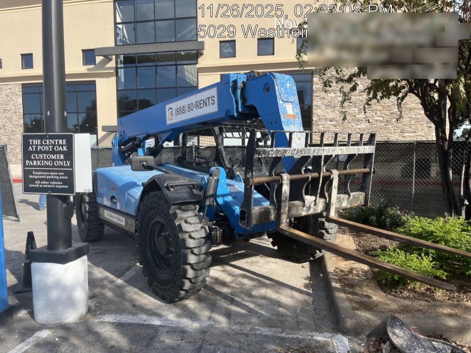 2019 Genie GTH-636 Canopy, Solid RT Tires, LED Work Lights, Beacon 60" QA Carriage, 48" Forks