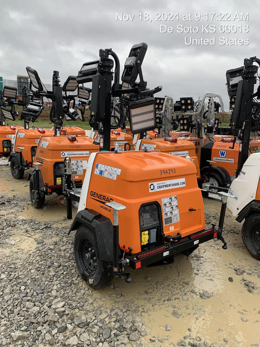 2024 Generac MLT2 Diesel, Flex Switch 120V Input, Powerzone Controller, 
(4) 320W LED Lights, 4kW Generator, 39.9 Gal Fuel Tank, 2" Ball, T3