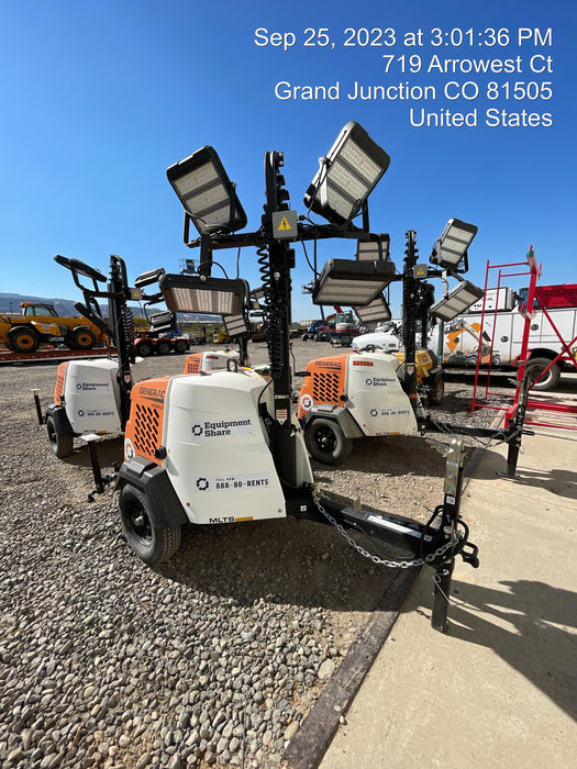 2023 Generac MLT2 Diesel, Flex Switch 120V Input, Powerzone Controller, (4) 320W LED Lights, 4kW Generator, 39.9 Gal Fuel Tank, 2" Ball, T3