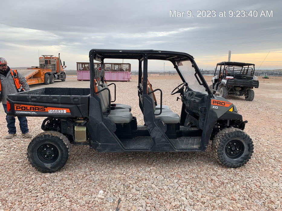 2021 Polaris Pro XD 4000D AWD Canopy, Diesel, 4-6 Passenger, LED Strobe, Rearview Mirror