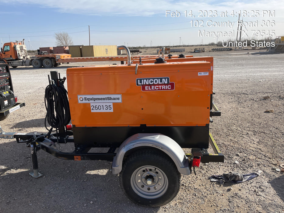 2022 Lincoln Electric LE400 Kubota V1505, Trlr, Cable Rack, Light Kit, ES Decals, T3