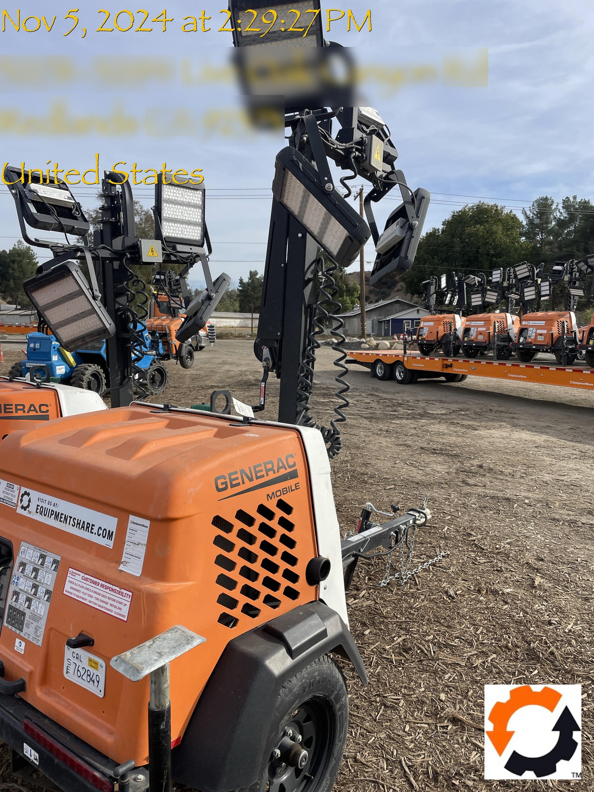 2023 Generac MLT2 Diesel, Flex Switch 120V Input, Powerzone Controller, (4) 320W LED Lights, 4kW Generator, 39.9 Gal Fuel Tank, 2" Ball, T3