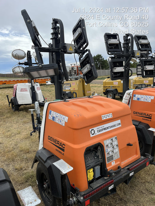 2024 Generac MLT2 Diesel, Flex Switch 120V Input, Powerzone Controller, 
(4) 320W LED Lights, 4kW Generator, 39.9 Gal Fuel Tank, 2" Ball, T3