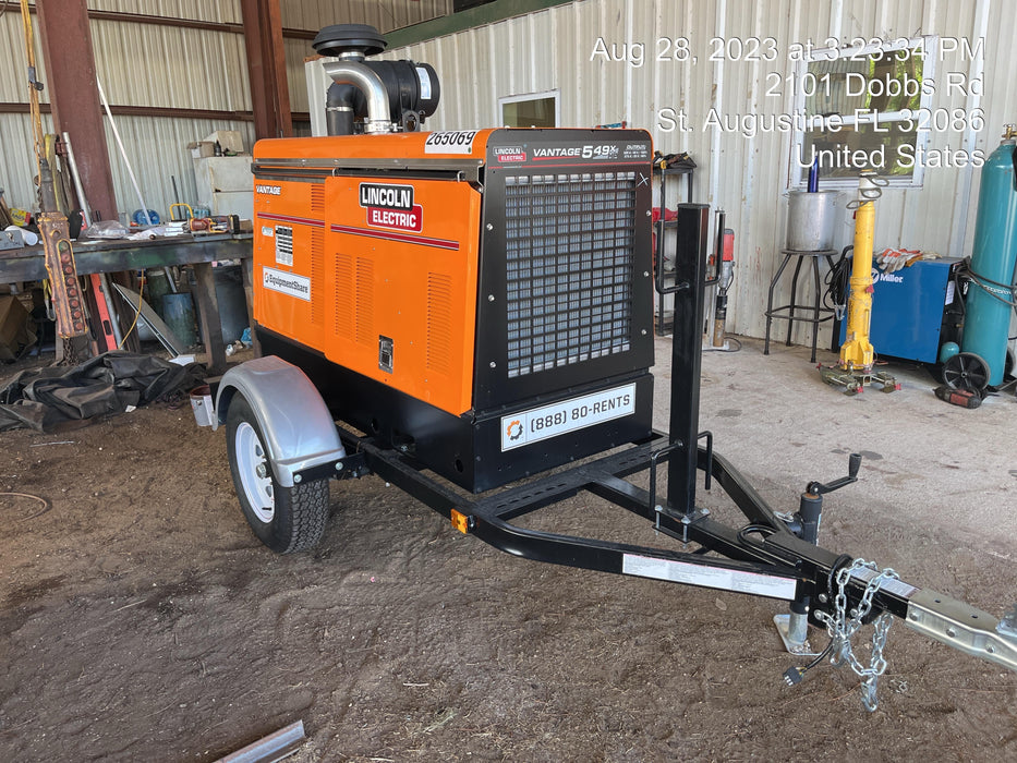2022 Lincoln Electric Vantage 549X Crosslink Technology, Trailer Mounted, ES Decals, T3