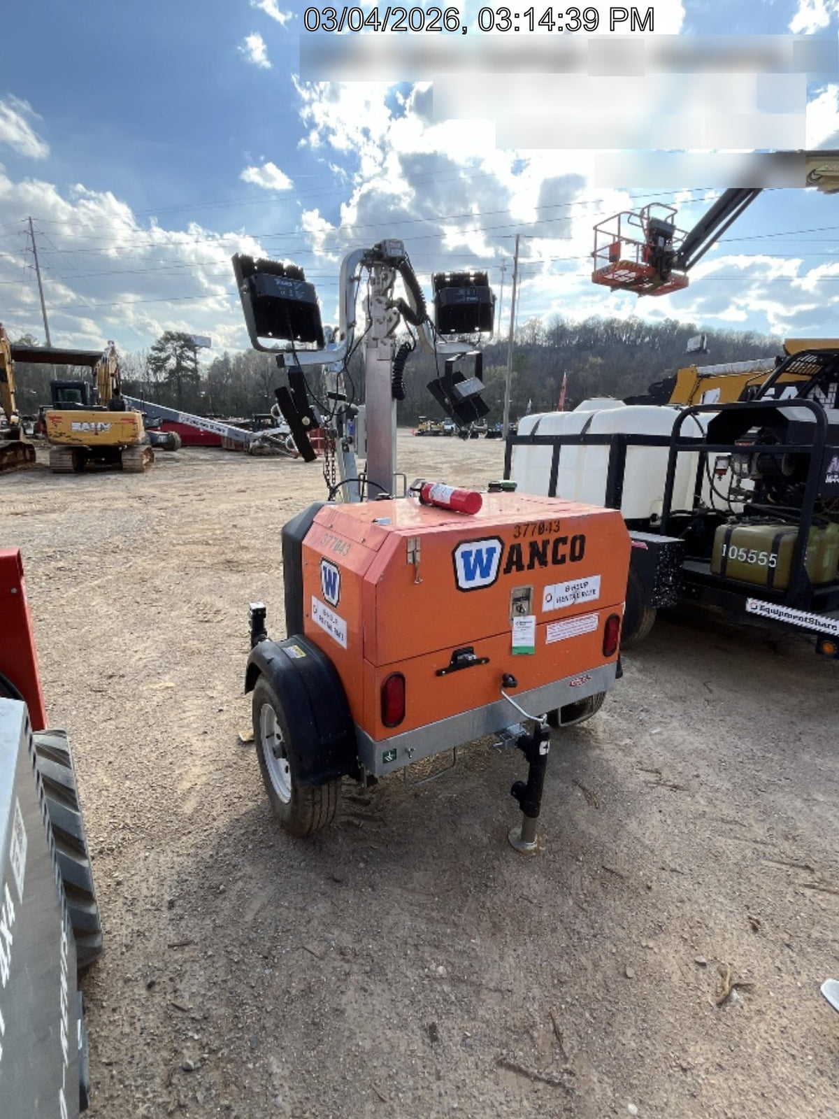 2023 Wanco WLTT-4MM4K Diesel, Deep Sea Controller, Shore Power Plug, Auto Start, (4) 350W LED Floodlights, 4kW Generator, 60 Gal Fuel Tank, 2" Ball, T3