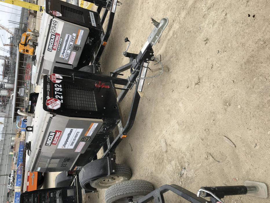 2019 Lincoln Electric Vantage 322 Lincoln Vantage 322 Welder w/Trailer, Light Kit, Cable Rack