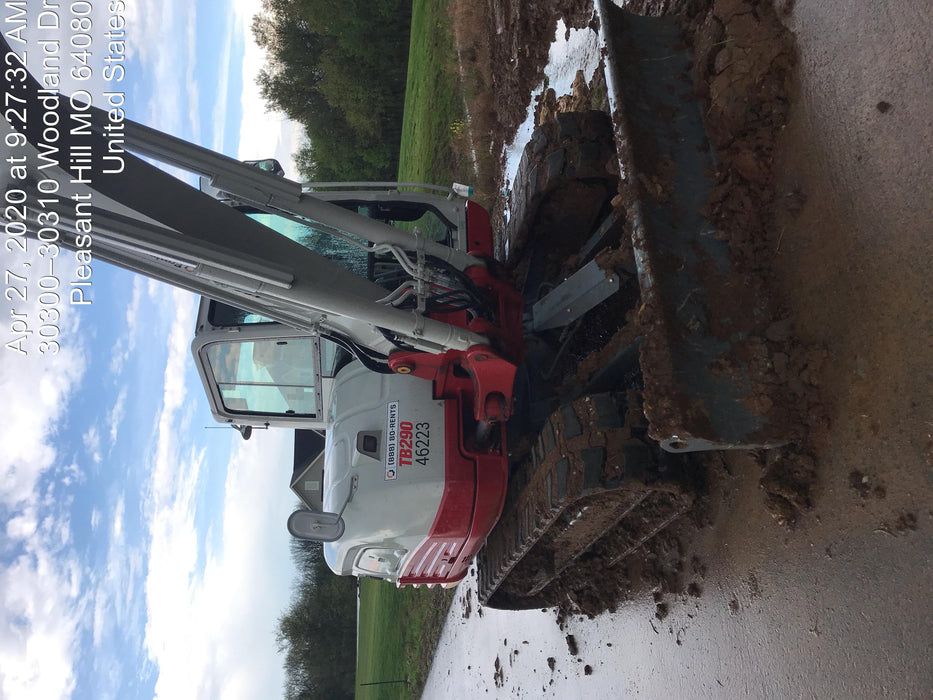 2019 Takeuchi TB290 Cab/Heat/AC Rubber tracks, Dozer blade, Travel alarm, Auxiliary hydraulics w/Manual QC, Hydraulic thumb, 18", 24", and 36" Buckets