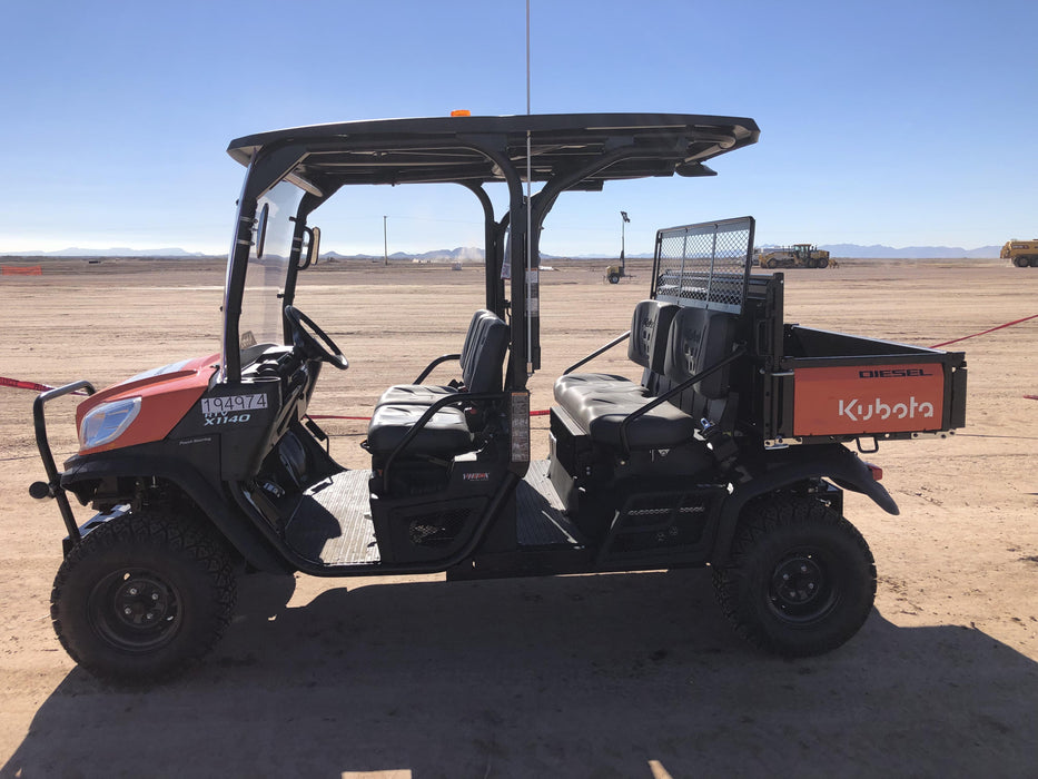 2022 Kubota RTV-X1140W-H Plastic Canopy, Windshield Acrylic Clear, LED Strobe Light, Wire Harness Kit, Back up Alarm