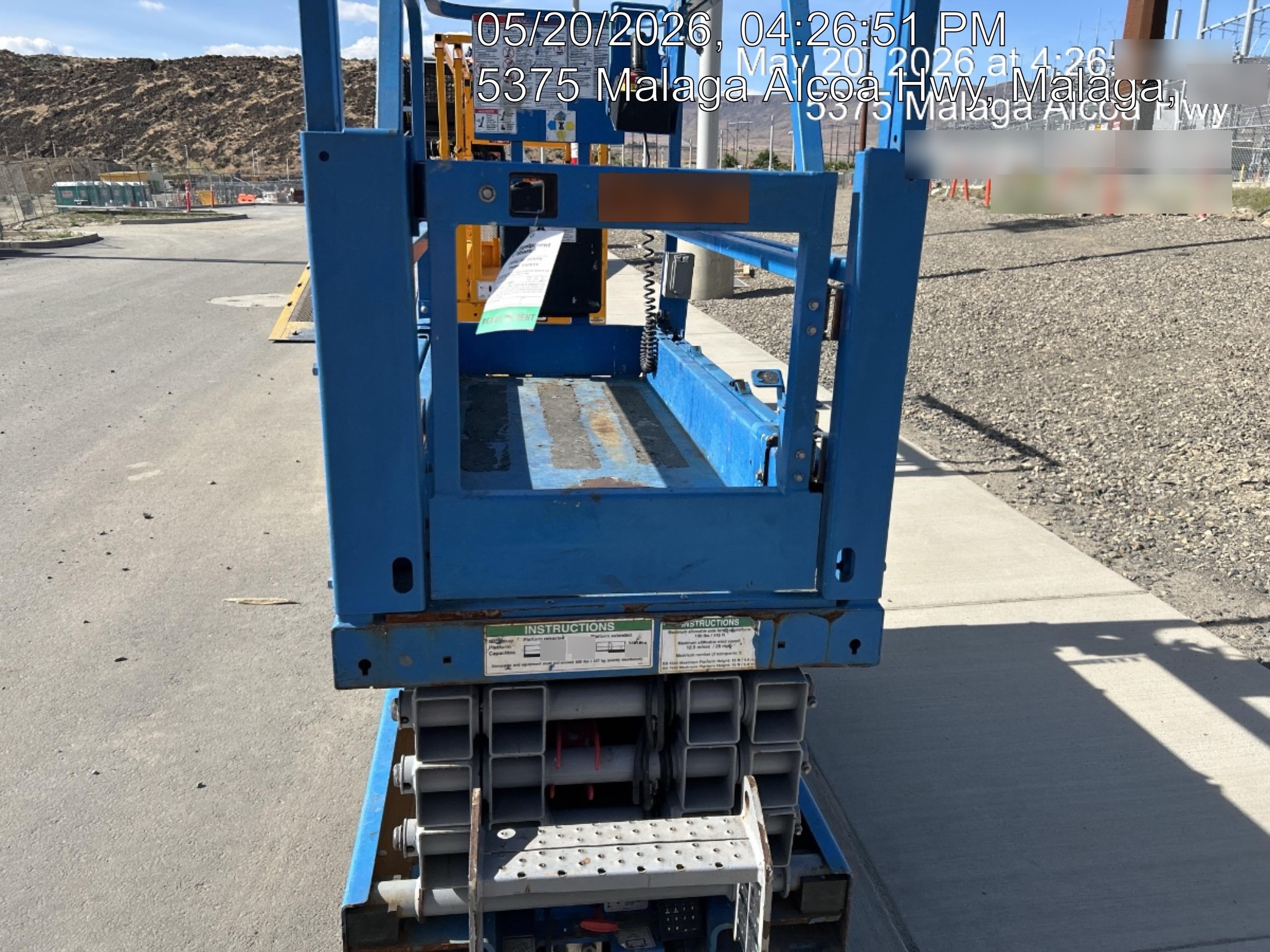 2019 Genie GS-1930 Half Height Swing Gate, 800W Inverter