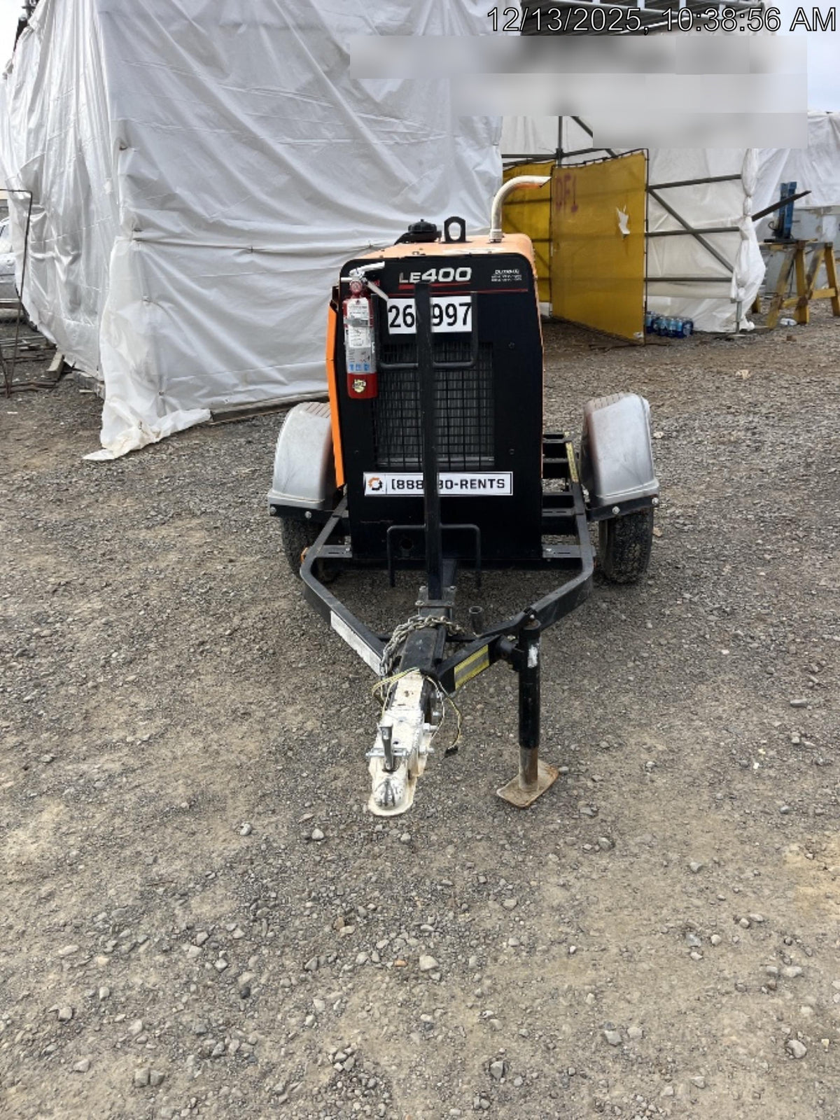 2022 Lincoln Electric LE400 Kubota V1505, Trlr, Cable Rack, Light Kit, ES Decals, T3