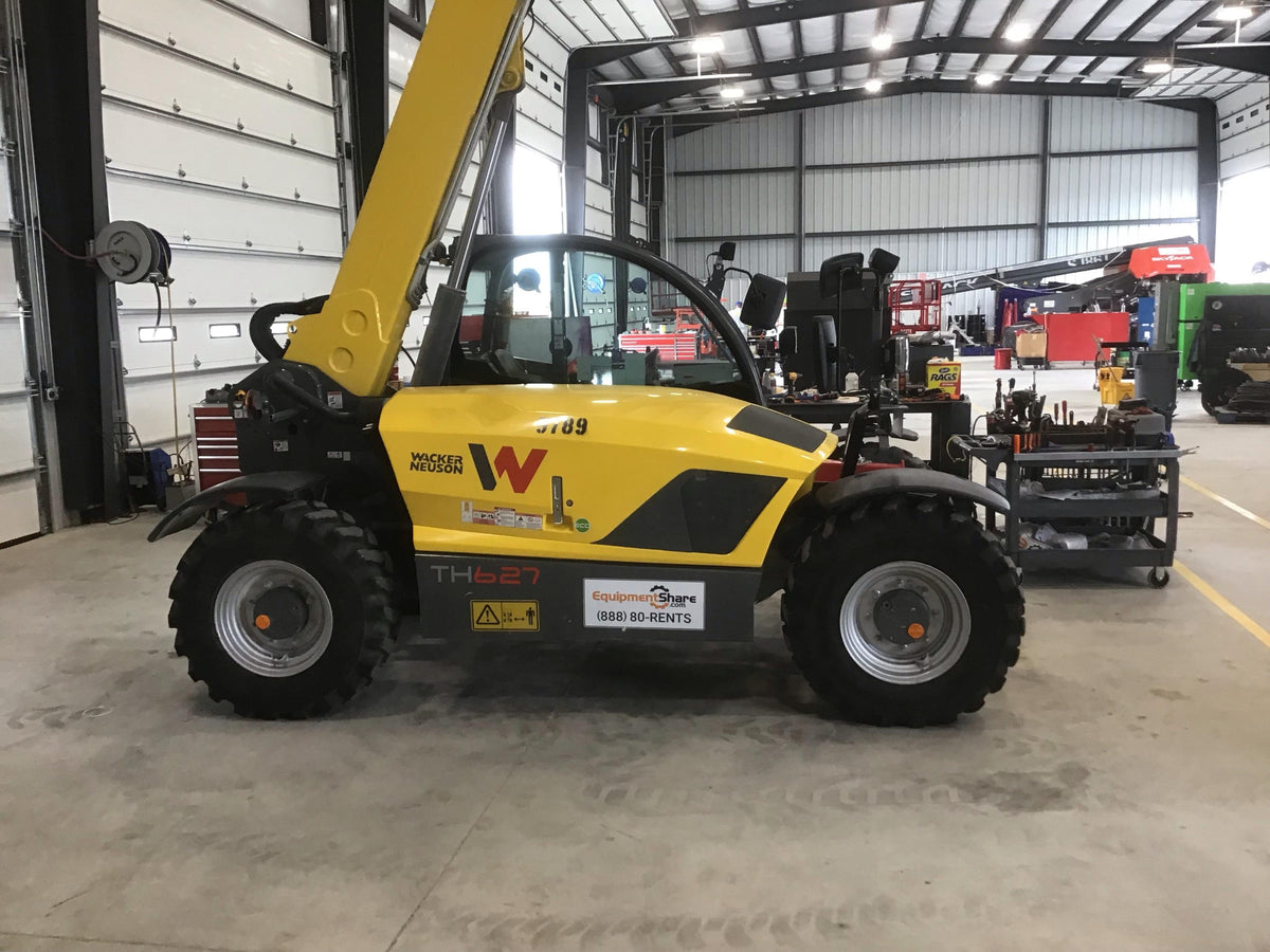 2018 Wacker Neuson TH627 Wacker Neuson TH627 Telehandler w/Canopy, Solid Tires, 48" Carriage and Forks