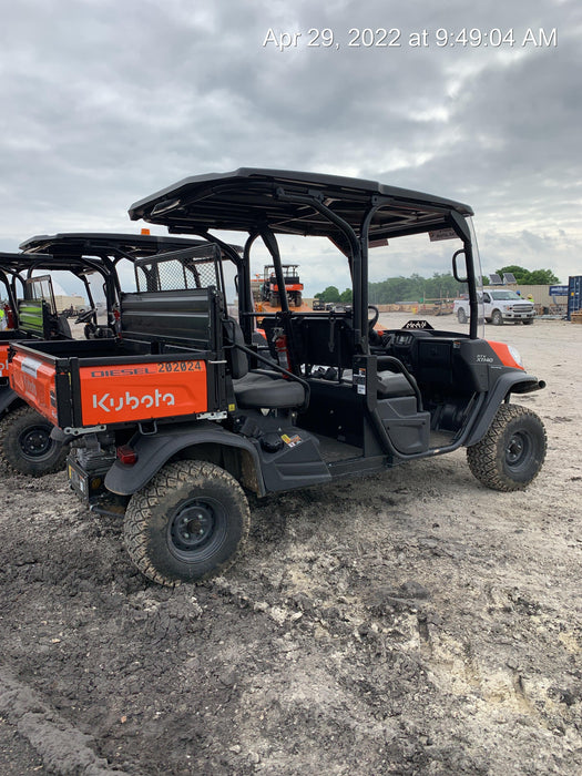 2022 Kubota RTV-X1140W-H Plastic Canopy, Windshield Acrylic Clear, LED Strobe Light, Wire Harness Kit, Back up Alarm