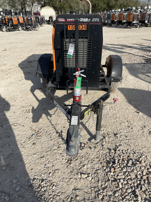 2021 Lincoln Electric Vantage 322 Vantage 322 Ready Pak 3 w/ Decals, ORANGE (includes trailer, cable rack, fender light kit) NO Telematics