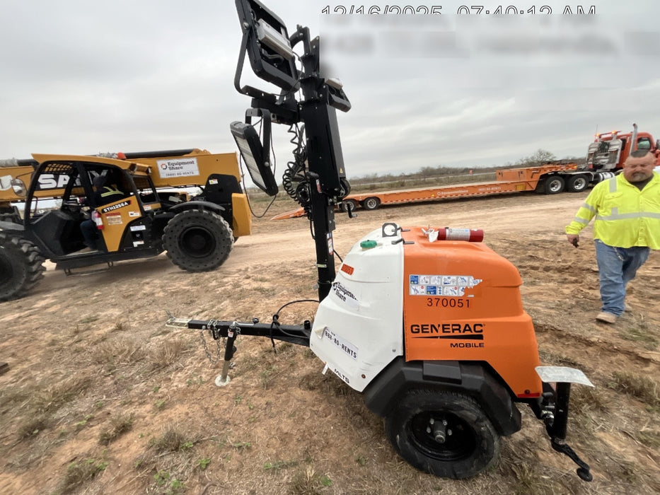 2023 Generac MLT2 Diesel, Flex Switch 120V Input, Powerzone Controller, 
(4) 320W LED Lights, 4kW Generator, 39.9 Gal Fuel Tank, 2" Ball, T3