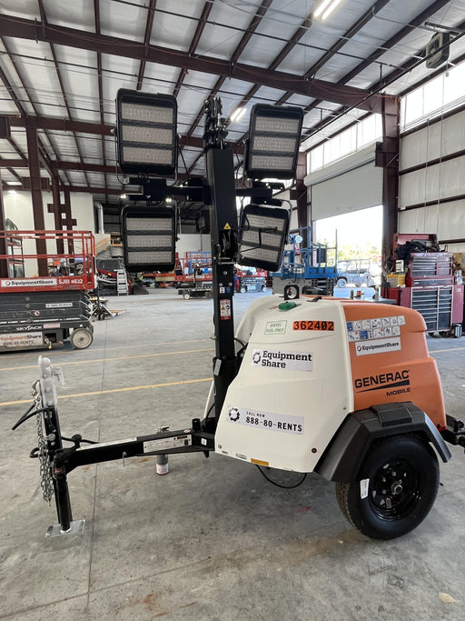 2023 Generac MLT2 Diesel, Flex Switch 120V Input, Powerzone Controller, 
(4) 320W LED Lights, 4kW Generator, 39.9 Gal Fuel Tank, 2" Ball, T3