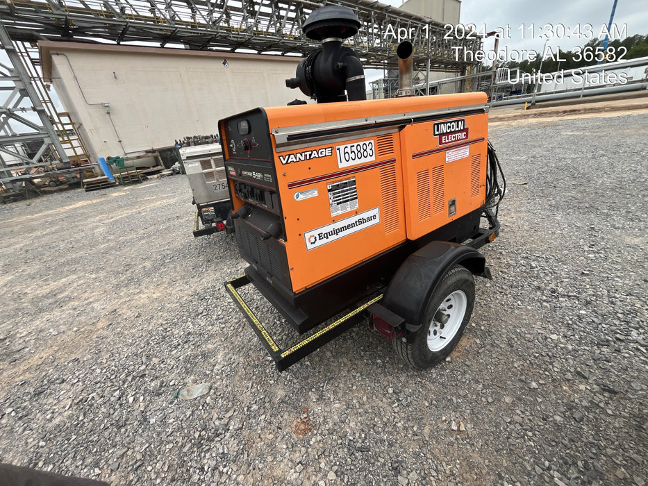 2021 Lincoln Electric Vantage 549X Ready Pak 3, ORANGE (includes trailer, cable rack, fender light kit)