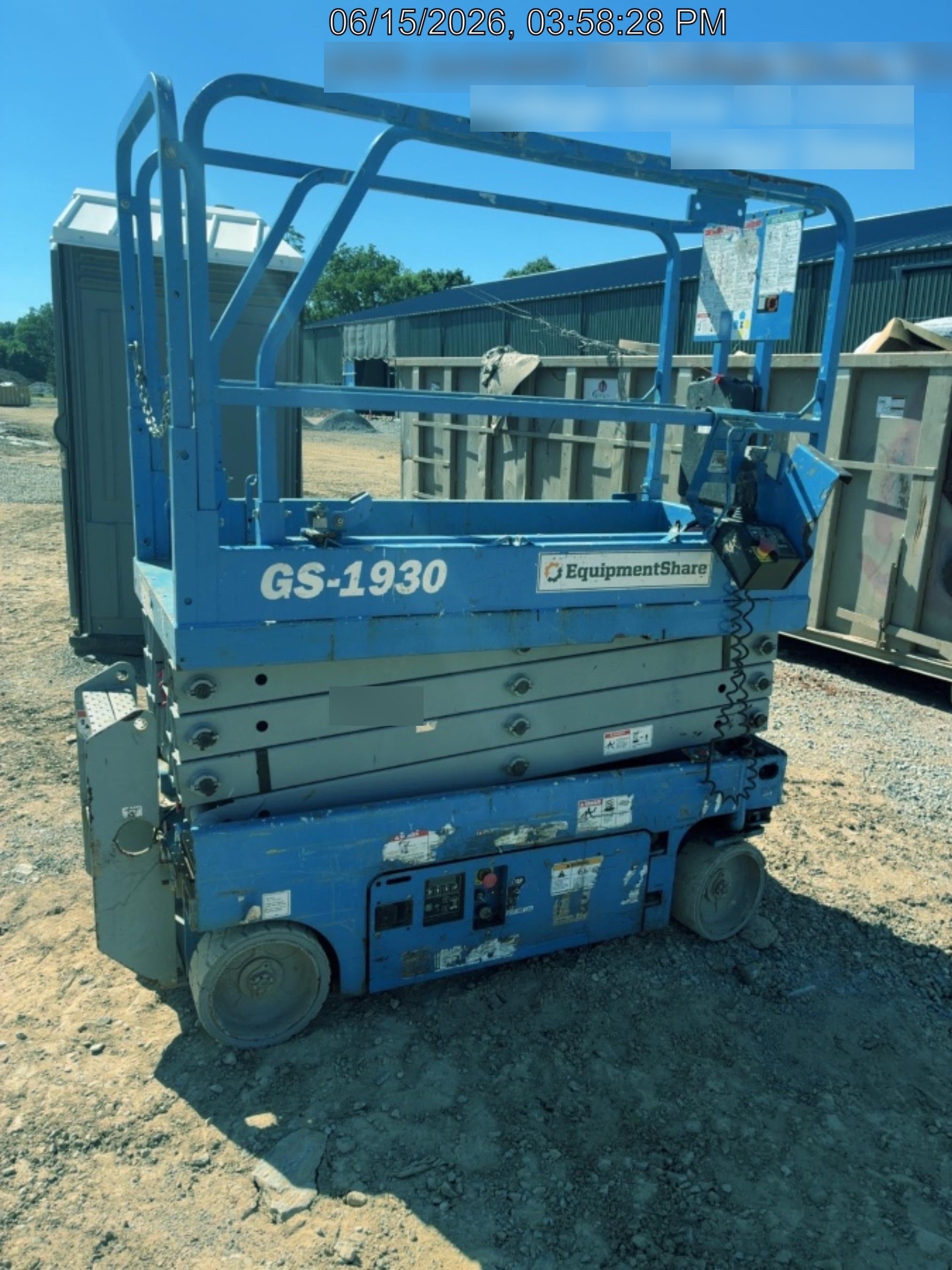 2019 Genie GS-1930 Fixed rails with chain Entry
