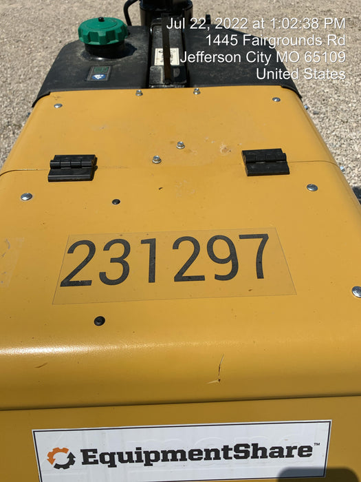 2022 Allmand NLV3GR (4) LED Light Fixture 350W, 23' Vertical Mast, 3kW Prime, Towable, Deep Sea L401, Leveling Jacks, Yanmar T4F 5.8hp