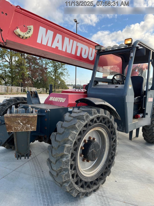 2018 Manitou MTA10055 Manitou MTA 10055 w/Cab/Heat/AC, Work Lights/Strobe, Aux Hyd, Solid Tires, Lift Hook, 66" Carriage, 60" Forks
