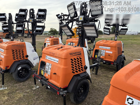 2024 Generac MLT2 Diesel, Flex Switch 120V Input, Powerzone Controller, 
(4) 320W LED Lights, 4kW Generator, 39.9 Gal Fuel Tank, 2" Ball, T3