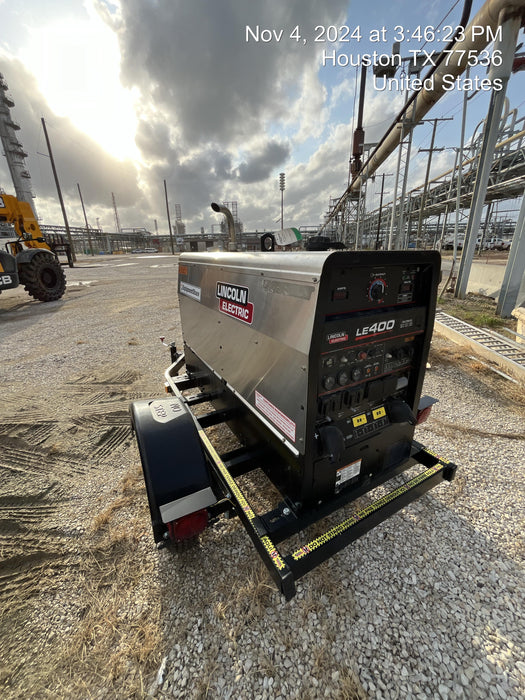 2024 Lincoln Electric LE400 Kubota V1505, Trlr, Cable Rack, Light Kit, ES Decals, T3