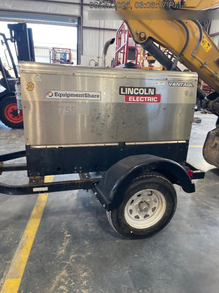 2020 Lincoln Electric Vantage 322 Welder Ready-Pak 3, w/ GPS & Decals (includes trailer, cable rack, fender light kit)