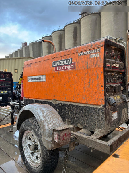 2022 Lincoln Electric LE400 Kubota V1505, Trlr, Cable Rack, Light Kit, ES Decals, T3