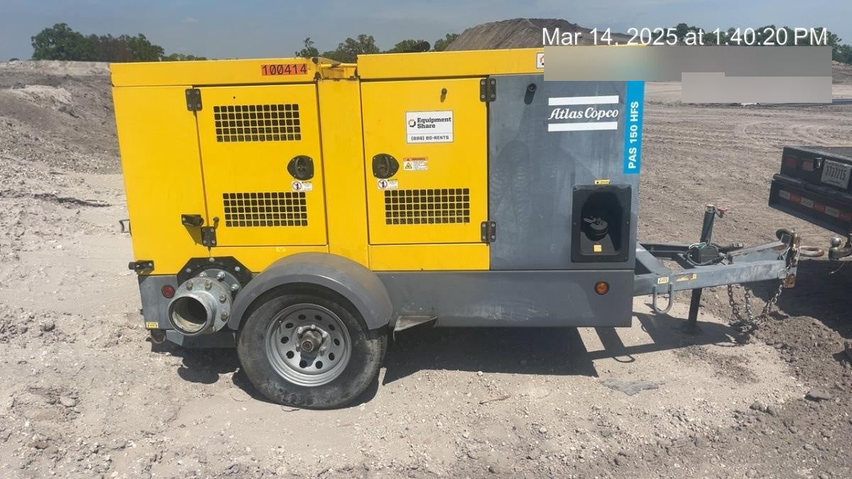 2020 ATLAS COPCO PAS 150 HF CS Enclosed