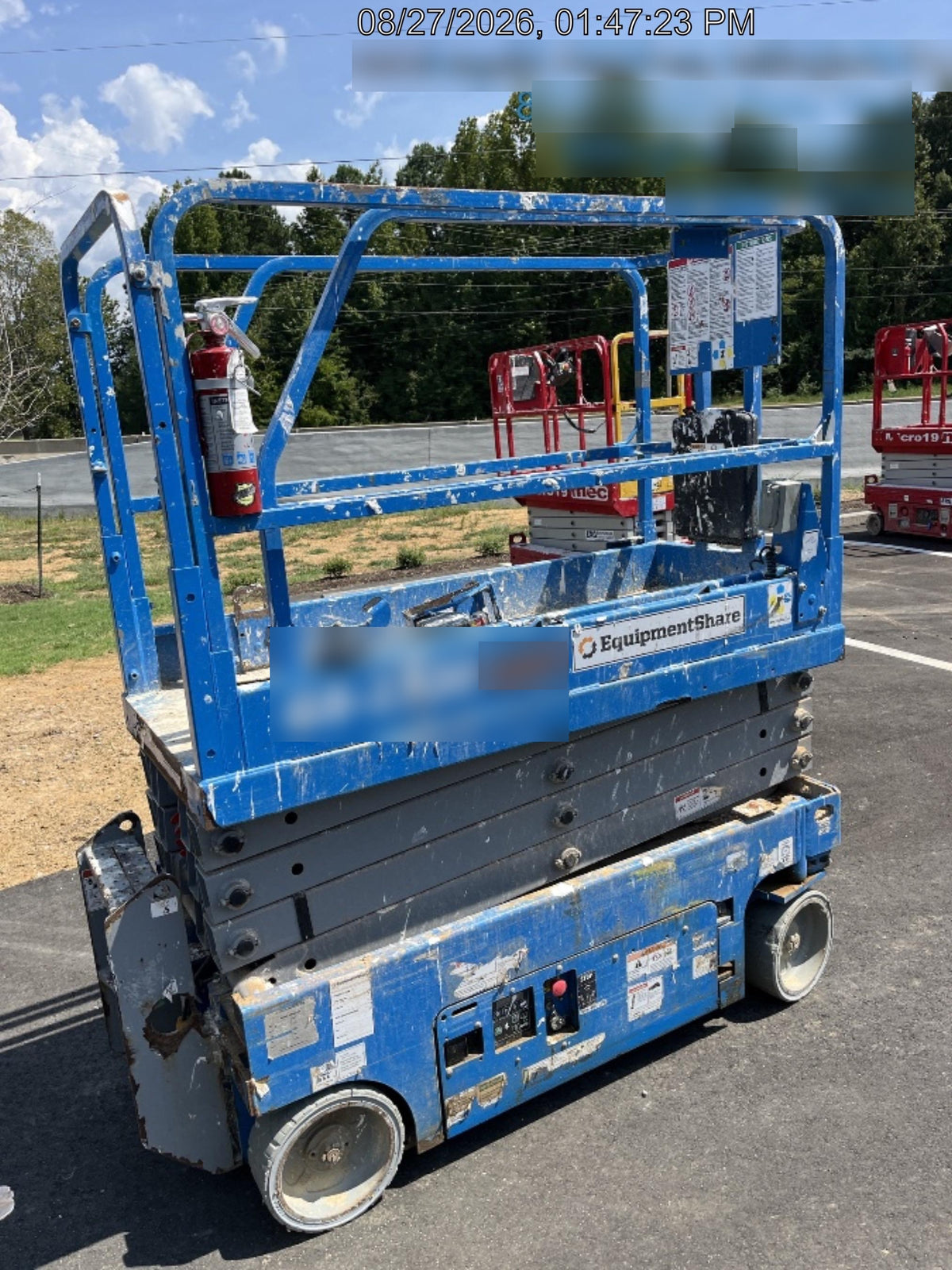 2019 Genie GS-1930 Fixed Rails with Chain Entry