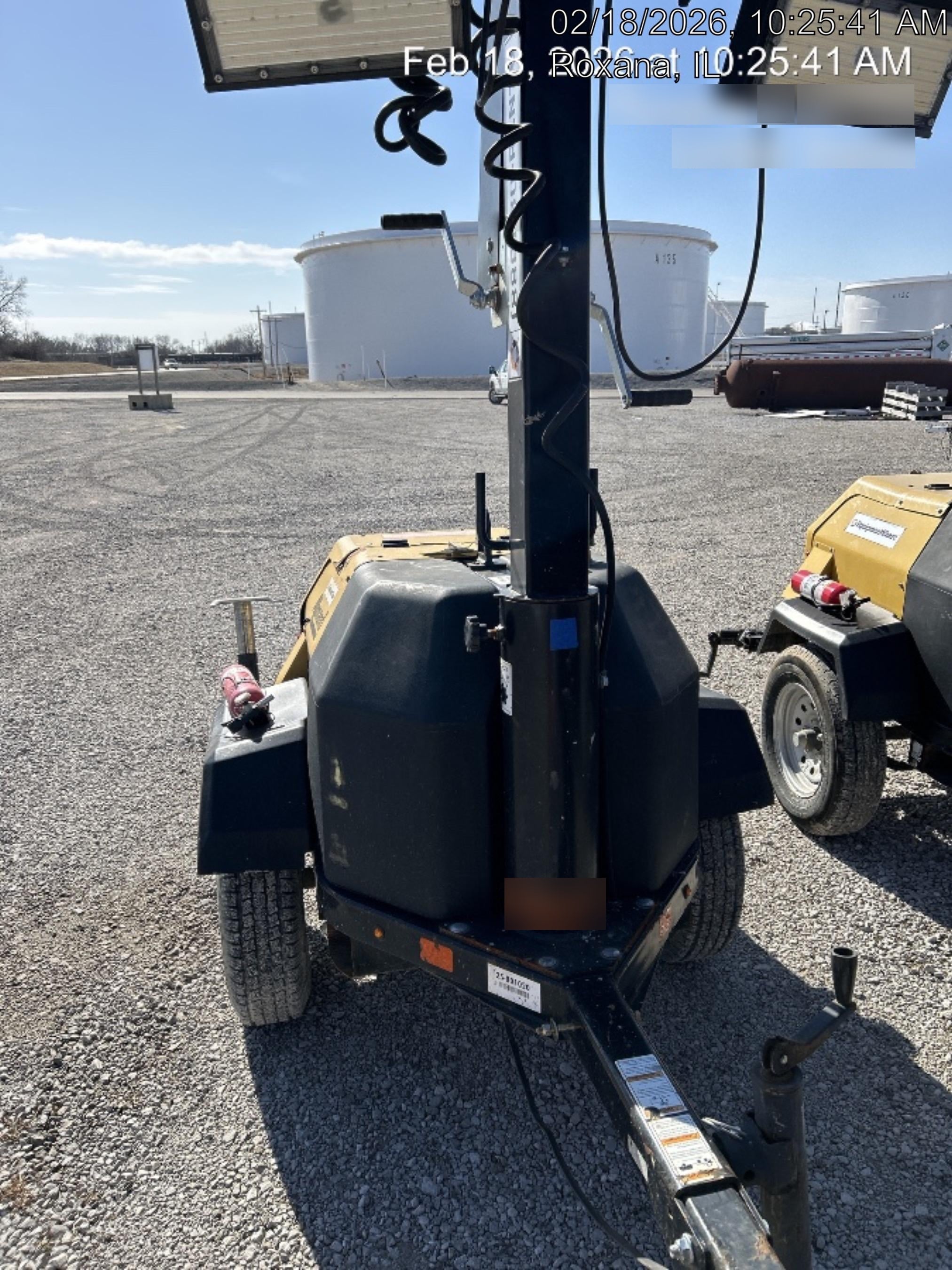 2021 Allmand NLV3GR (4) LED Light Fixture 350W, 23' Vertical Mast, 3kW Prime, Towable, Deep Sea L401, Leveling Jacks, Yanmar T4F 5.8hp
