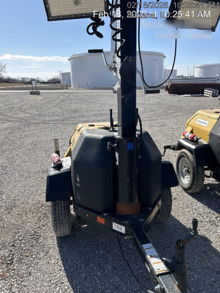 2021 Allmand NLV3GR (4) LED Light Fixture 350W, 23' Vertical Mast, 3kW Prime, Towable, Deep Sea L401, Leveling Jacks, Yanmar T4F 5.8hp