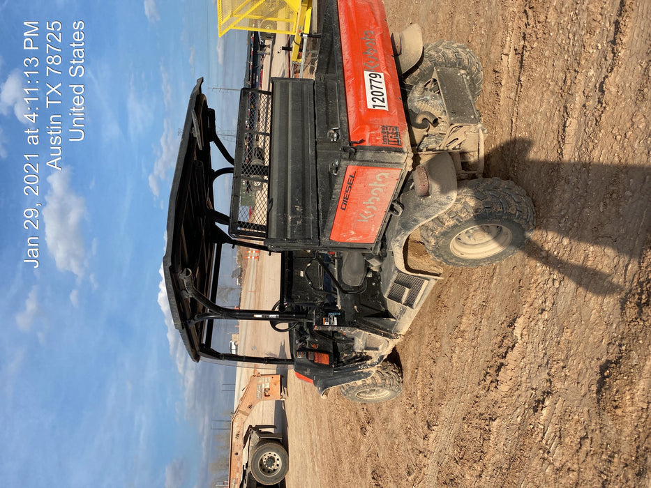 Kubota RTV-X1140WL-A 4WD, LED Strobe, Windshield Acrylic Clear, Plastic Canopy, Wire Harness Kit, Backup Alarm, Bed Liner