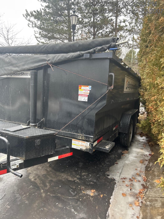 2024 TEXAS PRIDE TRAILERS 14'L x 7'W 5 Cu Yd Trunnion Hydraulic Dump