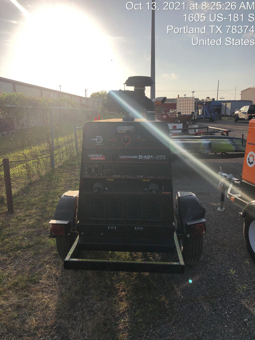 2021 Lincoln Electric Vantage 549X Ready Pak 3, ORANGE (includes trailer, cable rack, fender light kit)