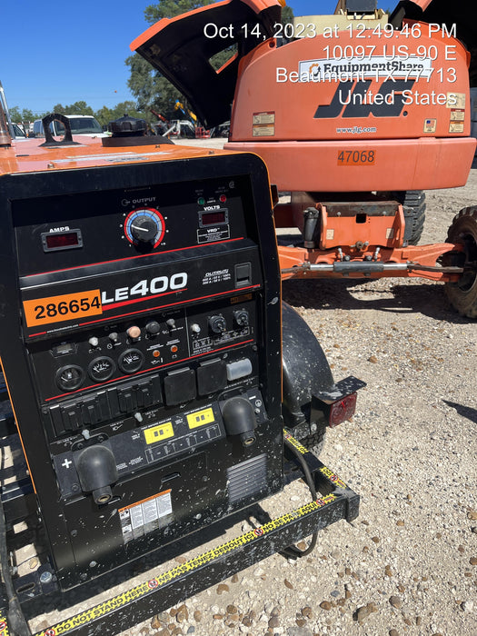 2022 Lincoln Electric LE400 Kubota V1505, Trlr, Cable Rack, Light Kit, ES Decals, T3