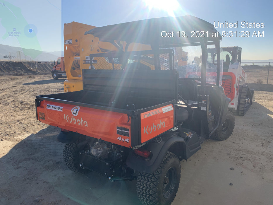 2021 Kubota RTV-X1140W-H Plastic Canopy, Windshield Acrylic Clear, LED Strobe Light, Wire Harness Kit, Back up Alarm