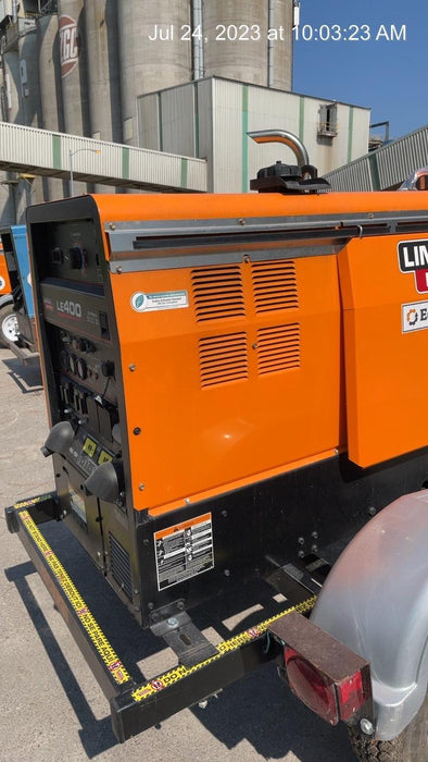 2022 Lincoln Electric LE400 Kubota V1505, Trlr, Cable Rack, Light Kit, ES Decals, T3