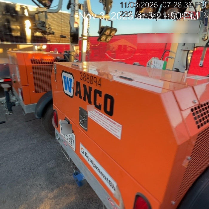 2024 Wanco WLTT-4MM4K Diesel, Deep Sea Controller, Shore Power Plug, Auto Start, (4) 350W LED Floodlights, 4kW Generator, 60 Gal Fuel Tank, 2" Ball, T3