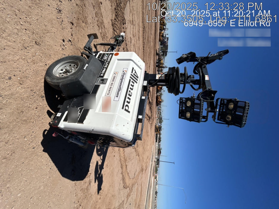 2019 Allmand Night-Lite Pro II Allmand Night-Lite Pro II Allmand Night-Lite Pro II 8 kW Light Tower w/Kubota Engine, LED Light Package