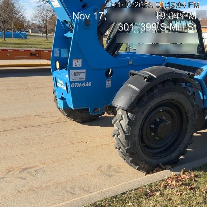 2020 Genie GTH-636 Cab/Heat/Air, Solid Tires, Work Lights, Beacon, Aux Hydraulics, Back up Alarm