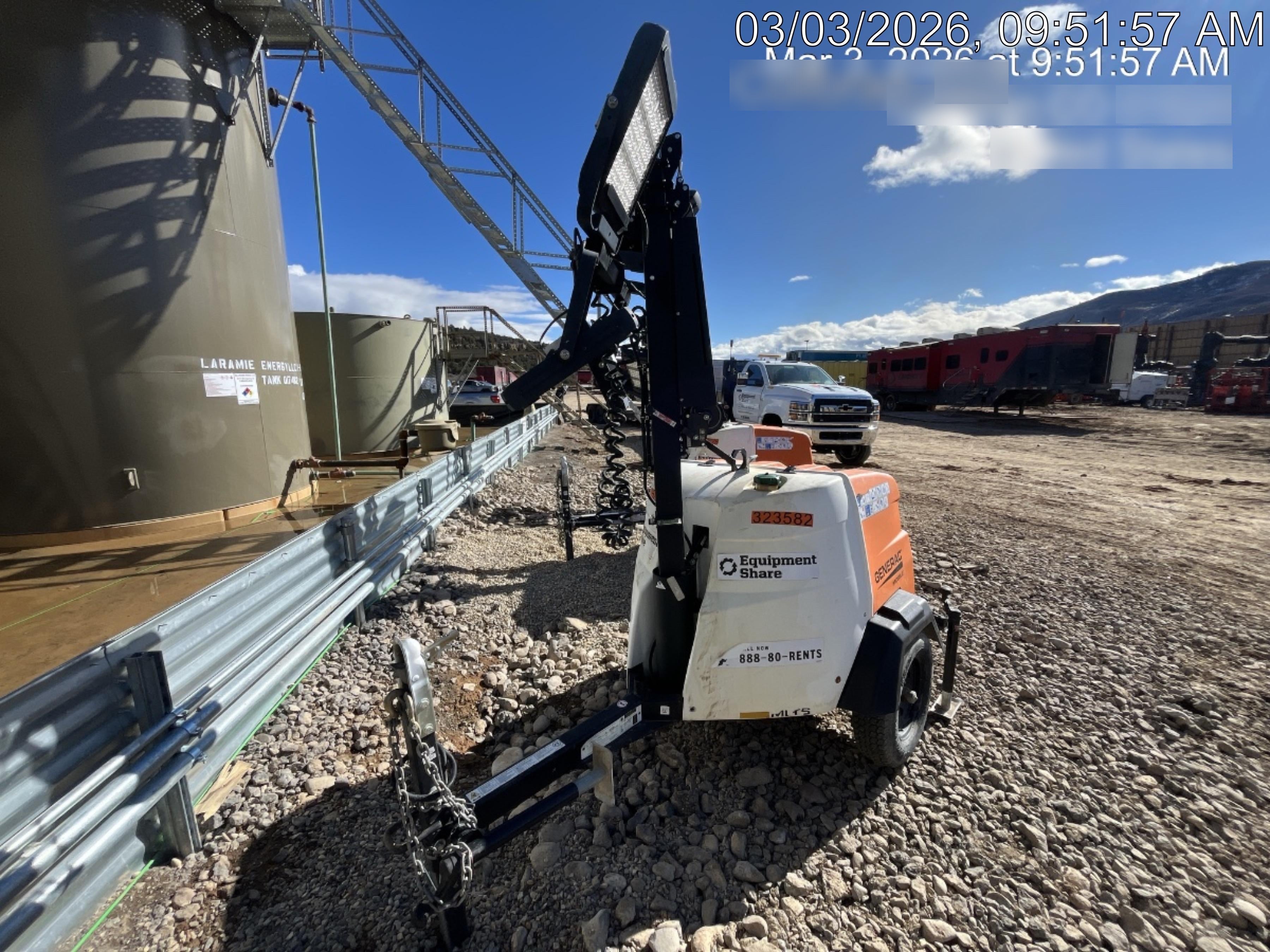 2023 Generac MLT2 Diesel, Flex Switch 120V Input, Powerzone Controller, (4) 320W LED Lights, 4kW Generator, 39.9 Gal Fuel Tank, 2" Ball, T3