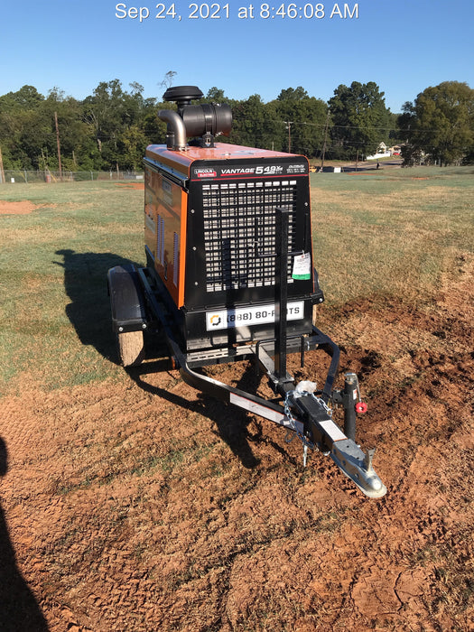 2021 Lincoln Electric Vantage 549X Ready Pak 3, ORANGE (includes trailer, cable rack, fender light kit)