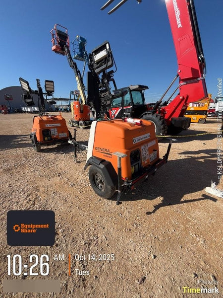 2024 Generac MLT2 Diesel, Flex Switch 120V Input, Powerzone Controller, 
(4) 320W LED Lights, 4kW Generator, 39.9 Gal Fuel Tank, 2" Ball, T3