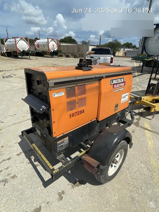 2021 Lincoln Electric Vantage 322 Vantage 322 Ready Pak 3 w/ Decals, ORANGE (includes trailer, cable rack, fender light kit) NO Telematics