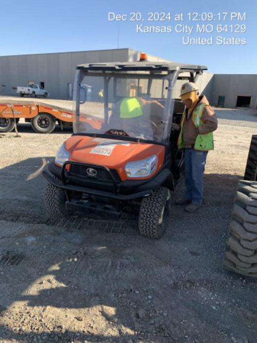 2022 Kubota RTV-X1140W-H Plastic Canopy, Windshield Acrylic Clear, LED Strobe Light, Wire Harness Kit, Back up Alarm