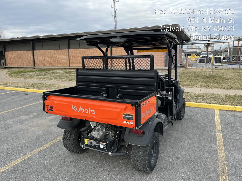 2022 Kubota RTV-X1140W-H Plastic Canopy, Windshield Acrylic Clear, LED Strobe Light, Wire Harness Kit, Back up Alarm