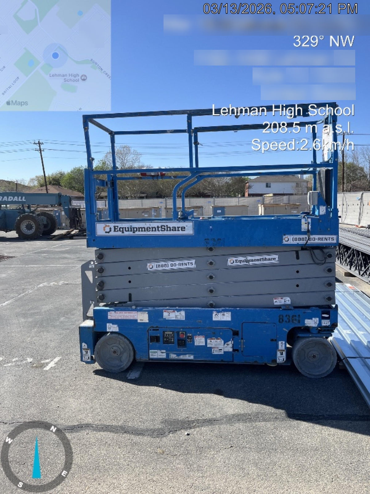 2018 Genie GS-3232 Genie GS3232 Lift w/Folding Rails and Swing Gate