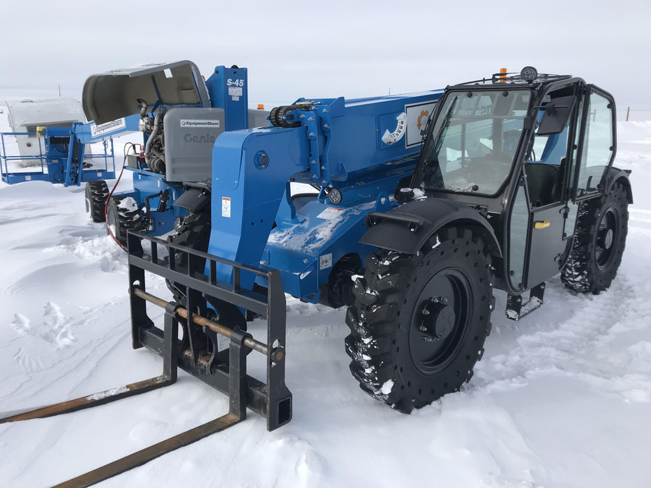 2019 Genie GTH-636 Cab/Heat/AC, Solid RT Tires, LED Work Lights, Beacon 60" QA Carriage, 48" Forks