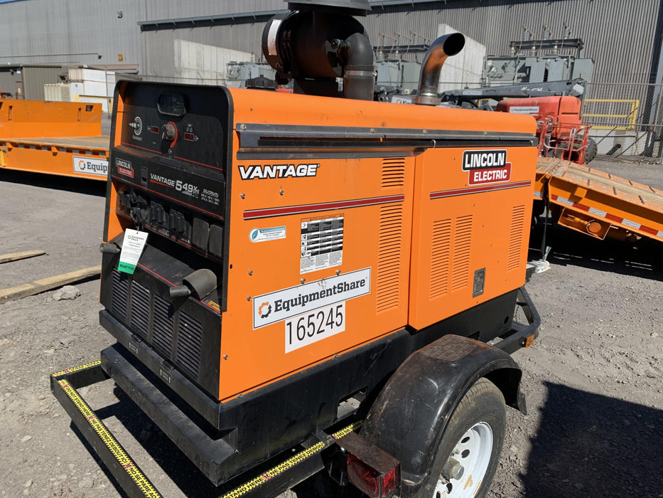 2021 Lincoln Electric Vantage 549X Ready Pak 3, ORANGE (includes trailer, cable rack, fender light kit)