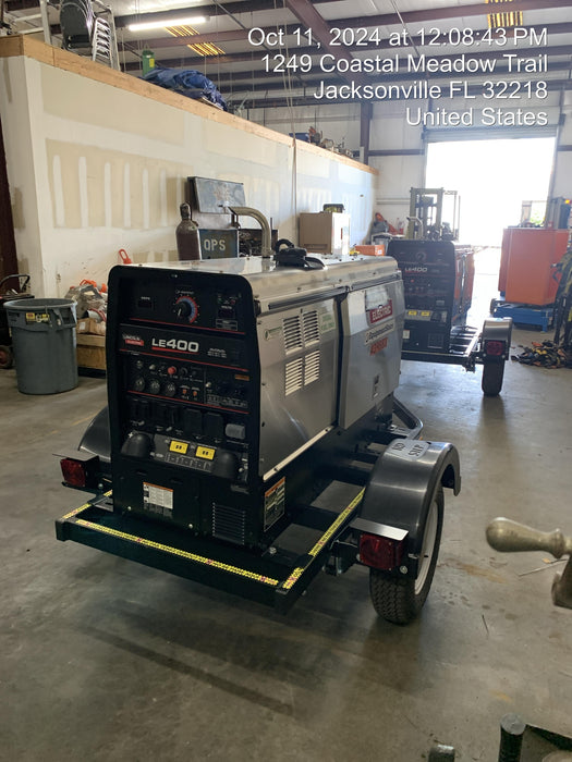 2024 Lincoln Electric LE400 Kubota V1505, Trlr, Cable Rack, Light Kit, ES Decals, T3
